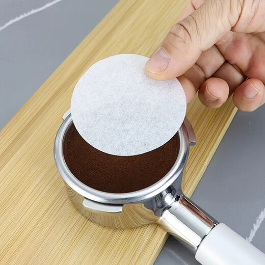 OEMG espresso machine handle 51/58mm filter paper round powder bowl secondary filter 56/60mm Moka pot filter 51mm white round filter paper (100 pieces)