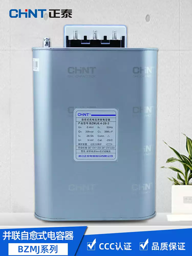 Chint Power Capacitor BZMJ0.45 self-healing low-voltage parallel capacitor BSMJ reactive power compensator film BZMJ0.45-10-3