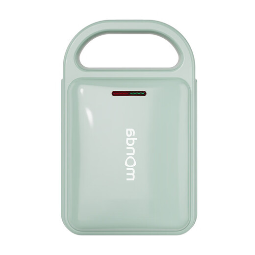 The middle shopkeeper Monda spit machine breakfast machine small sandwich machine household multi-function frying and baking toaster Z2 fresh green + 600W + Teflon coated baking pan (better stickiness,