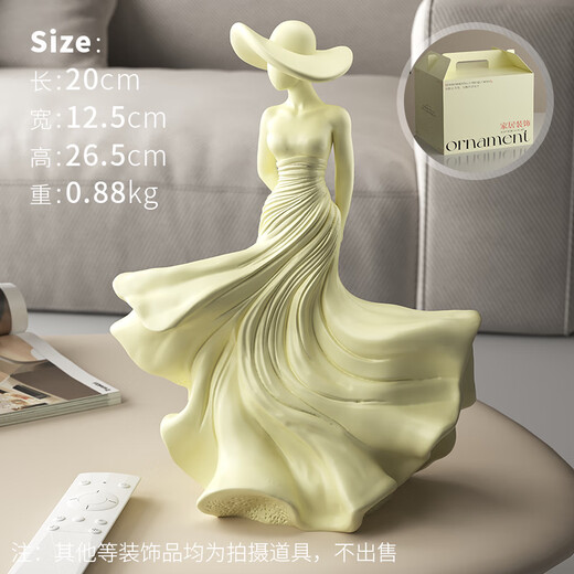 Ole's Light Luxurious Spring Breeze Phantom Character Art Ornament High-end Sculpture Living Room Study Entrance Wine Cabinet Home Accessories HT Phantom Goddess Ornament (Gift Box) Beijing Warehouse Quick Delivery