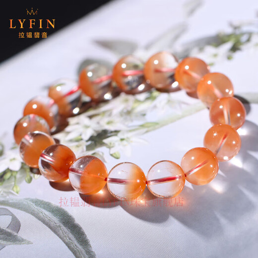 La Yun Feiyin 7A Collection Grade Red Rabbit Hair Crystal Bracelet Natural Venus Red Crystal Bracelet Cornucopia Gift 7A+ Collection Grade 7mm Single Circle
