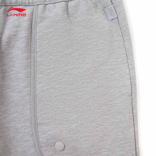 Li-Ning China Li-Ning Kung Fu Series Sweatpants Men's 2025 New Antibacterial Antibacterial Loose, Comfortable and Versatile Sports Pants Gray-1 S