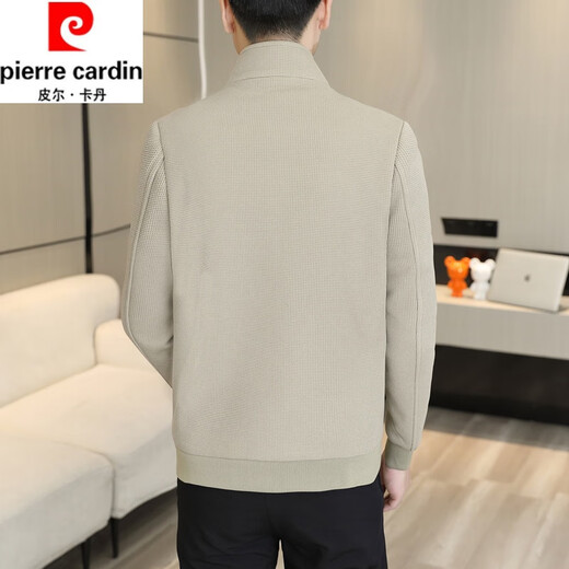 皮尔卡丹（pierre cardin）外套男春秋季潮流男士休闲夹克2024新款青年秋季风衣翻领上衣 卡其色:695 2XL :约135-150斤