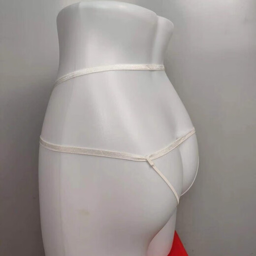 T-string Sexy Penis Pearl Massage Hollow Japanese Style Men's Seamless Lace Butt Lifting Panties Women's Sexy Red One Size