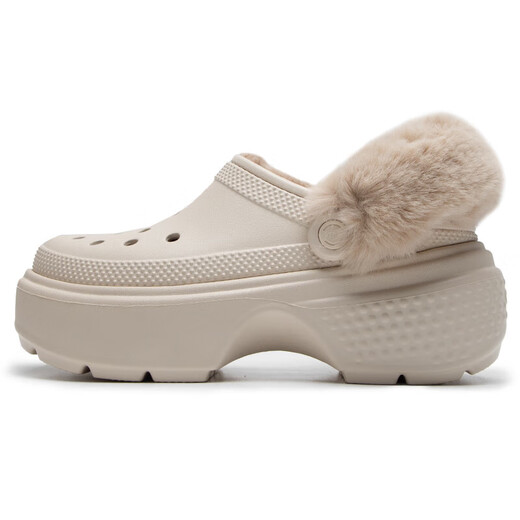 Crocs Snow House Warm Cotton Clog Crocs Women's Shoes Thick Soled Warm Cotton Shoes Indoor Slippers 208546 Black 36-37
