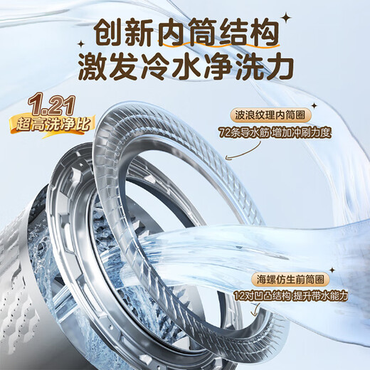 LittleSwan Xiaowumei 3.0 drum washing machine fully automatic home 12kg ultra-thin flat screen first-class energy efficiency light version TG12VE10PRO trade-in national subsidy OCC