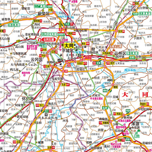 Beijing Selected Books Shanxi Self-Driving Tour Atlas 2025 New Edition Shanxi Province Tourism Map Highway Mileage Terrain Elevation Tourist Routes 16 Open China Self-Driving Tour Self-Driving Tour Atlas by Provinces