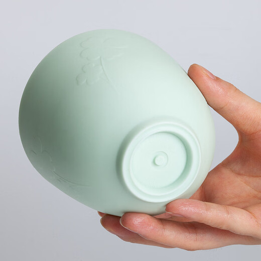 UHC facial mask bowl set 2-piece set facial mask brush stirring stick soft silicone bowl makeup tools for skin management pink bowl + pink large stick printed flowers 1 piece