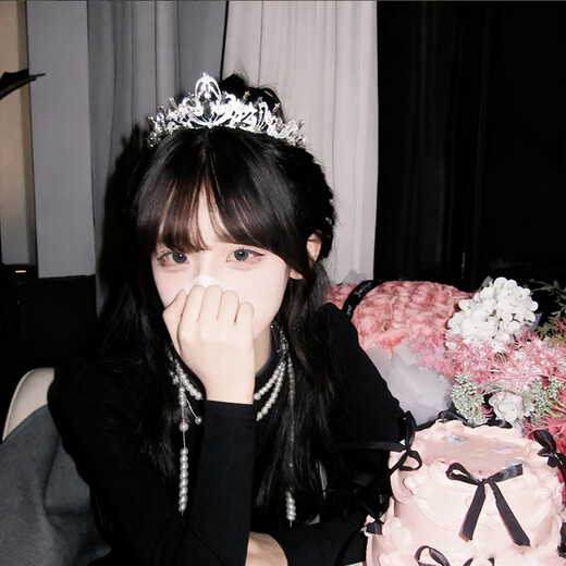 Bangboshi birthday crown tiara for girls 18 years old adult ceremony crown headband children's high-end little princess queen crown crown diamond hollow style