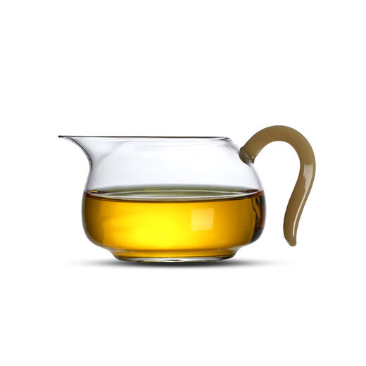 Peking University History Colorful Cup Pure Transparent Pour Cup Divider Kung Fu Tool CH-20 Yellow 330m