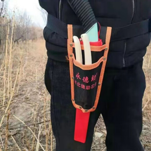 Laiji Fruit Tree Pruning Garden Tool Bag Multifunctional Canvas Bag Tool Bag Gardening Portable Branch Pruning Tool Bag Crossbody Two-Pocket Tool Bag 1