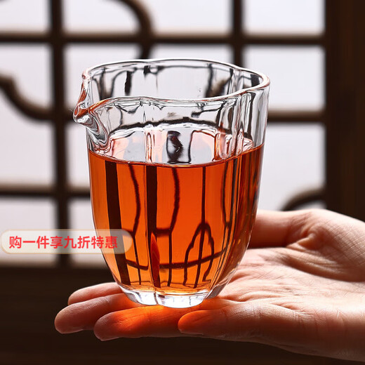 Detif Plum Blossom Glass Tea Set Teapot Kung Fu Tea Home Guest Tea Cup Simple Tea Table Office Tea Making Set Plum Blossom Male Cup/One
