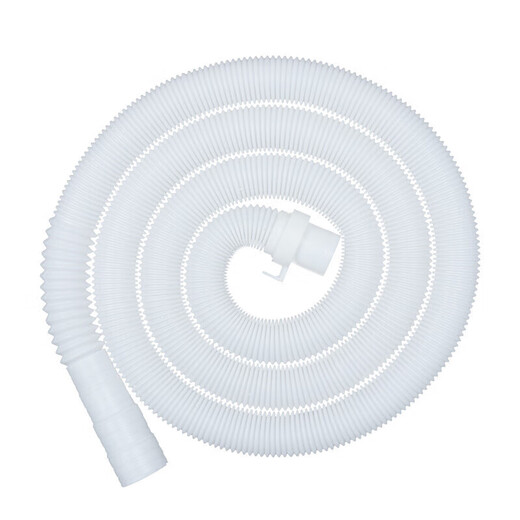 Suitable for Little Swan, Midea, Haier and other fully automatic pulsator drum washing machine water inlet pipe drainage pipe extension pipe sewer pipe delivery clamp 1.2 meters thickened high elasticity washing machine drain pipe + delivery clamp