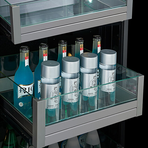 He Jiagong Kamizhe thin red wine cabinet constant temperature wine cabinet embedded ice bar home living room dual temperature beverage tea refrigerator 2.0 meters (thick dual temperature) ice bar