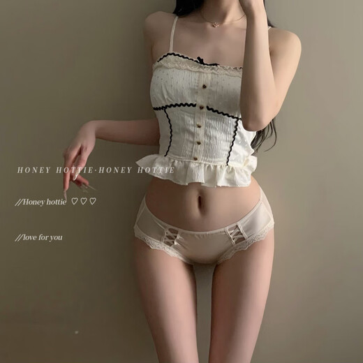 Universal White Moon Beauty French Panties Girls Sexy Lace Pure Desire Briefs Breathable Girls Pure Black One Size