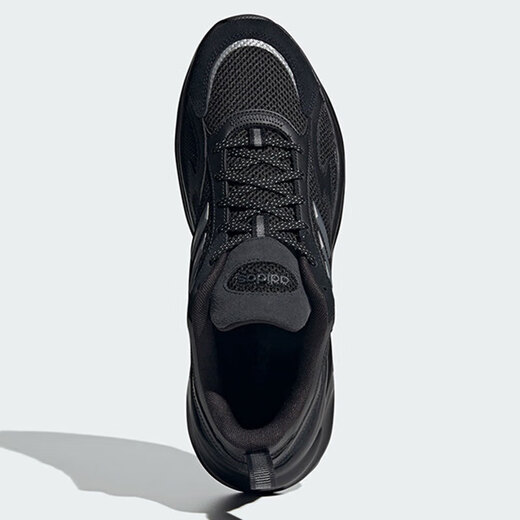 Adidas running shoes men's shoes women's shoes 2025 summer new retro thick-soled height-enhancing dad's shoes casual shoes cushioning sports shoes JI1585 black 44