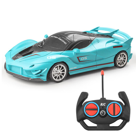 Simulation remote control sports car children's electric toy car rechargeable car off-road jeep four-way model 118 wholesale bright orange gift box rechargeable 1-cell lithium battery version