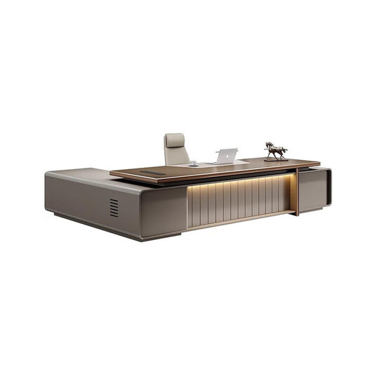 Boss desk desk simple modern leadership office furniture executive desk president manager desk and chair combination 2.0 meters luxury president desk