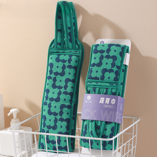 Xi'er double-sided bath towel, back rub towel, back strip, men's and women's back rub, decontamination and mud rub, household long back bath towel, gray, extended and thickened back rub strip