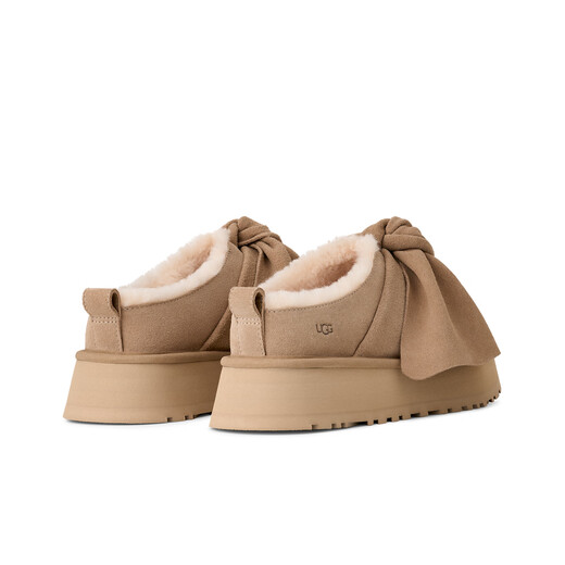 UGG new winter women's comfortable and fashionable thick-soled solid color bow casual slip-on slip-ons 1176290 SAN | Sand 38