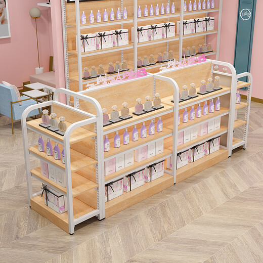 沐意 超市货架展示架便利店挂钩中岛柜零食母婴文具店可调节双面架子 【挂钩】双面副架1170*690*1380
