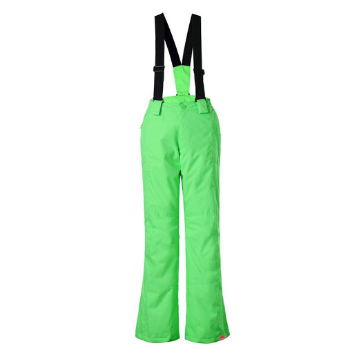 Gsou SNOW children's ski pants overalls for boys and girls, windproof, waterproof, warm double snowboard pants, ski suit, black 100cm