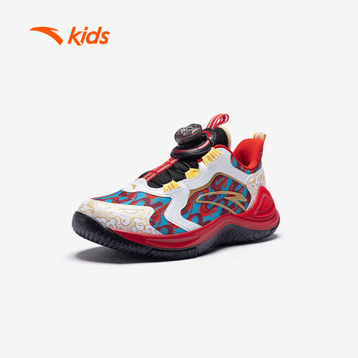 ANTA children's sports shoes for boys 26 spring wear-resistant practical knob tornado LIGHT basketball shoes A12619905