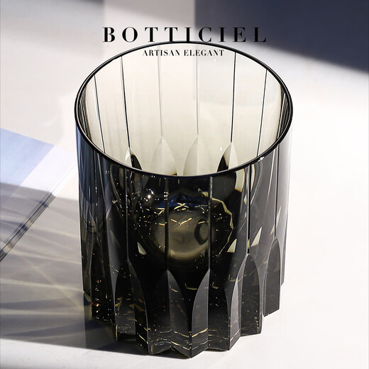 BOTTICIEL Starburst Whiskey Cup K9 Crystal Glass Handmade High-End Wine Cup Birthday, Valentine's Day, New Year's Gift K9 Crystal Starburst Cup - Transparent Color Single Gift Box 205ml 1