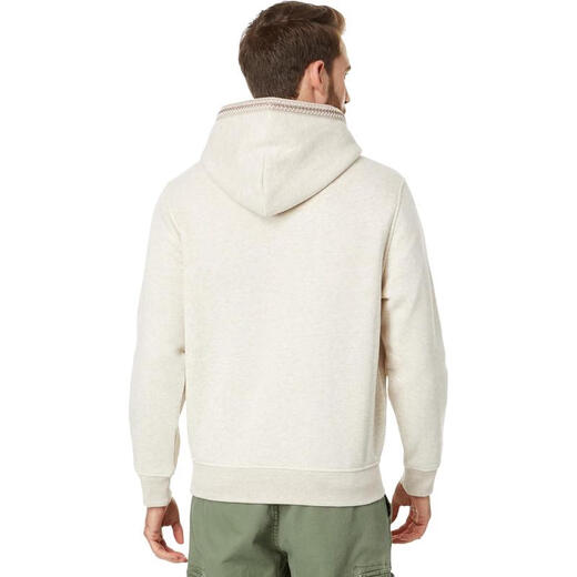 UGG men's sweatshirt warm and comfortable cotton blend daily casual hoodie simple Caribou Heather one size |SM