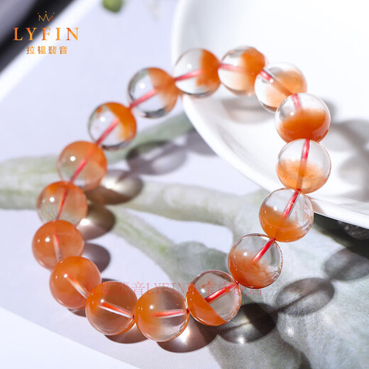 La Yun Feiyin 7A Collection Grade Red Rabbit Hair Crystal Bracelet Natural Venus Red Crystal Bracelet Cornucopia Gift 7A+ Collection Grade 7mm Single Circle