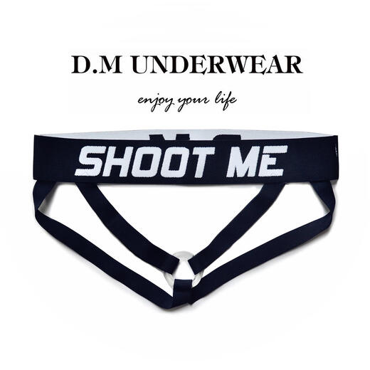 Iosn men's underwear, youth low-waist lifting ring underwear, soft silicone ring double thong underwear, letter thong underwear, orange quality WT refund 2XL