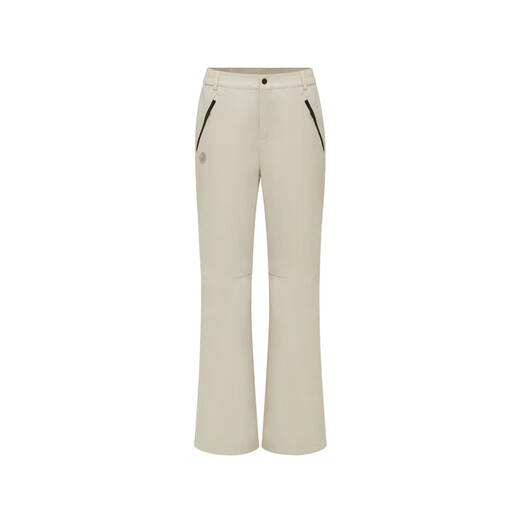 BOSIDENG's new style down pants for women, high-waisted slimming wide-leg flared trousers B40147042ZB oatmeal color 7185 M 165_70A