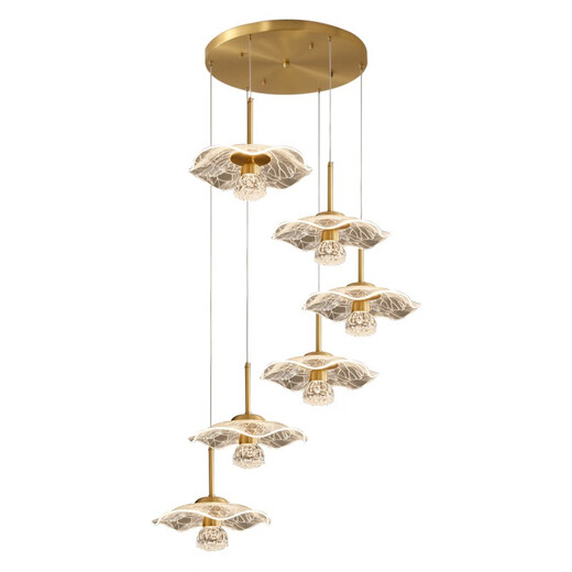 LAMPE Kaisaro Chandeliers de restauration en cuivre Full Copper MODER