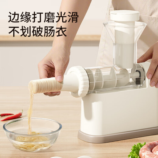 N electric sausage enema machine, household sausage filling machine, sausage filling artifact, fully automatic sausage meat press, casing grilled sausage meat pusher, white hand-operated sausage filling machine