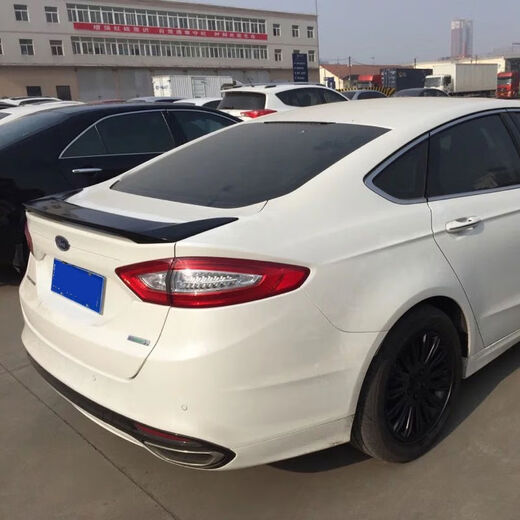 Litian suitable for Mondeo rear wing 1320 style fixed wind wing without drilling and non-destructive installation modified carbon fiber pattern Tanzanite blue Ford Mondeo 2013-2021