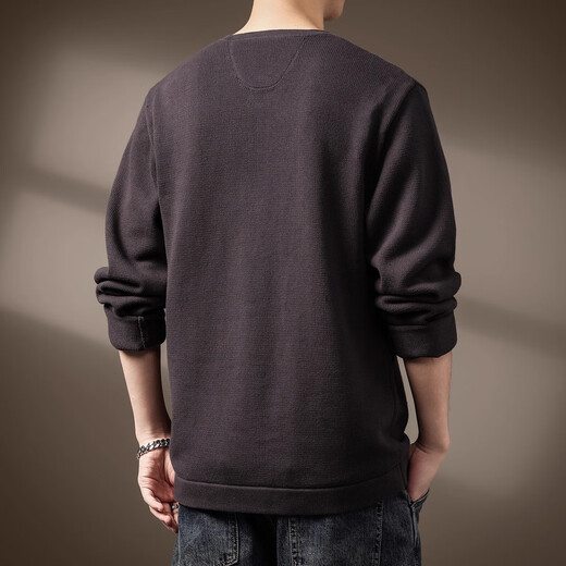 JEEP SPIRIT Jeep high-end Henry collar sweater men's 2025 autumn new bottoming shirt with long-sleeved top men's classic style S suitable for 90-110Jin Jin is equal to 0.5 kg