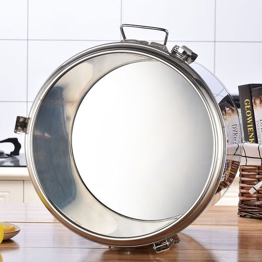 Xiongwochi stainless steel thickened insulated bucket, special rice bucket for commercial stalls, canteen soup bucket, large capacity soy milk bucket with lid, dragon-free model, can hold boiling water 7Jin Jin is equal to 0.5kg