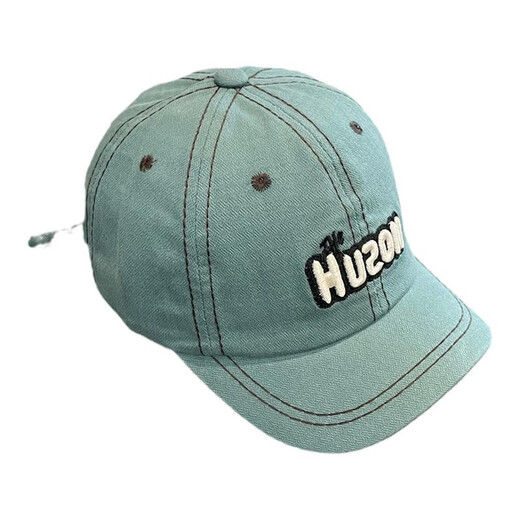 Lotto children's hat spring and autumn new fashion short brim foreign-style peaked cap male and female baby retro fashion sunshade baseball cap green (HUZON) short brim baseball reference 3-8 years old_cap circumference 51-54cm_adjustable