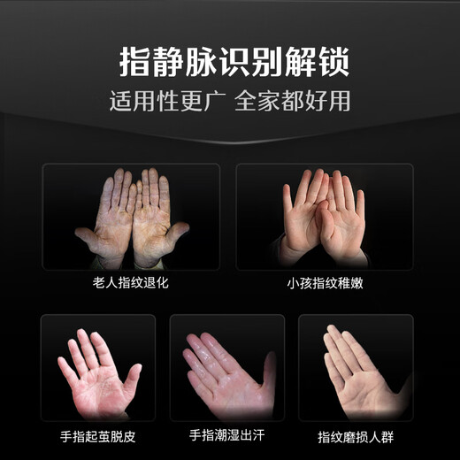 DESMAN Smart Türschloss Finger Venenerkennung Sentinel Smart Cat Eye Großbildschirm Fingerabdruck Passwortsperre Dasheng Q5MSPro