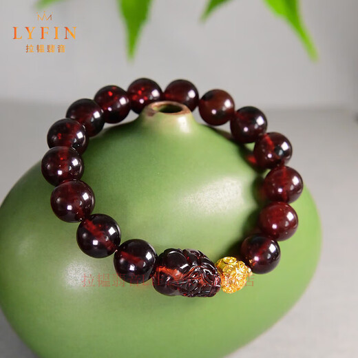 La Yun Feiyin Natural Blood Amber Bracelet Seiko Pixiu Bracelet New Chinese Style National Style Jewelry High-end Temperament Personalized Men's and Women's Bracelet Blood Amber Bracelet (with Certificate)