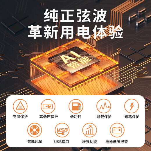 Zhunhang pure sine wave inverter car charger tricycle stall truck 24V to 220V high power 1000W