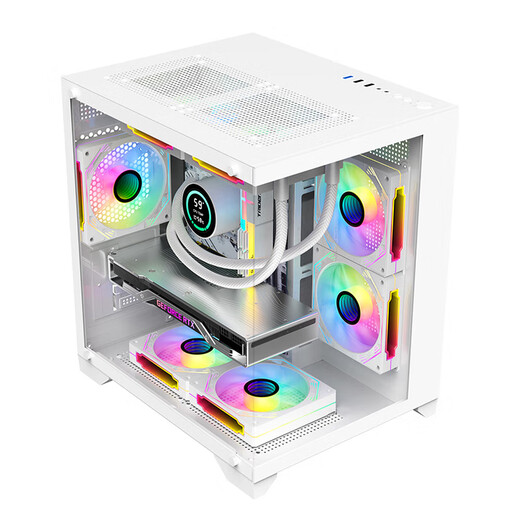 Colorful (Colorful) 24-issue interest-free Intel 13400F/14400F/14600KF assembled computer desktop 5060 e-sports game 5050 host DIY complete machine 5060Ti configuration four 14490F+5060 graphics card (white)