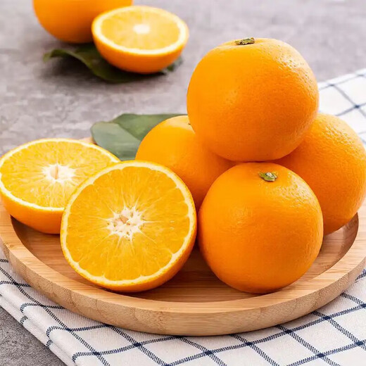 湖南永兴冰糖橙肉嫩化渣爽口手剥冰糖柑当季水果自然树熟 50-60mm 湖南冰糖橙 带箱5斤装50-60mm