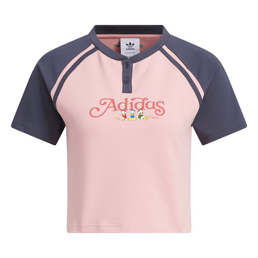 阿迪达斯 （adidas）三叶草短袖女装夏季新款户外运动短款时尚休闲圆领t恤 JP1429 M