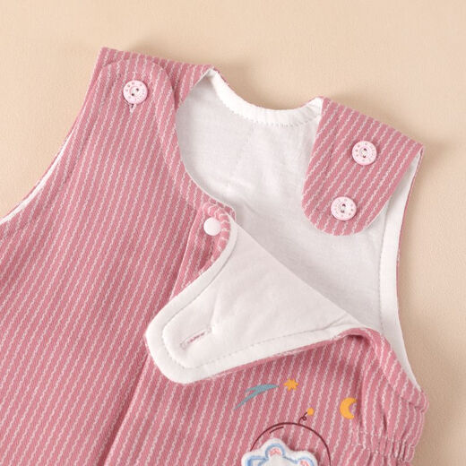 Overalls children's warm men's and women's baby thickened pants for baby belly protection one-piece pure cotton spring and autumn cotton pants thin cotton S397 snap-button overalls-pink One size fits all 73 yards (14-20 Jin Jin is equal to 0.5 kg)