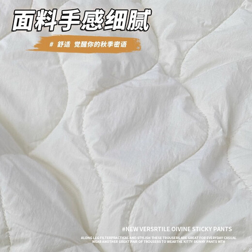 Women's winter new style velvet trousers 2025 down cotton trousers loose and slim outer wear warm pants thickened trousers pink warm plus velvet upgraded model L recommended 111-125 Jin Jin equals 0.5 kg