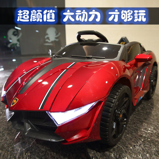 Dianmai children's electric car can seat men and women, four-wheel remote control car, children's four-wheel drive with swing charging toy car, white dual electric dual drive + remote control + swing