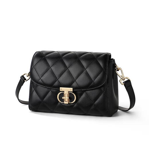 YUYULA cowhide bag women's bag crossbody bag light luxury brand rhombus shoulder bag birthday gift high-end for girlfriend and wife