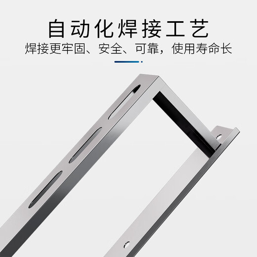 OUFENQI 304 stainless steel air conditioner bracket thickened outdoor unit floor bracket raised base 1-5P air conditioner bracket floor frame 304 thickened 2 pieces 1-2P high 10cm with installation package