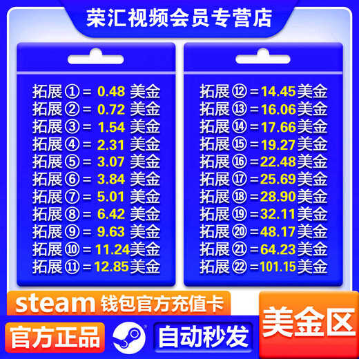 Automatically issued in seconds, US Steam recharge card, Argentina US dollar wallet balance code, Turkish US knife, Expansion 6, about 3.84 US dollars will be deposited into the account.